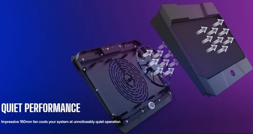 משטח קירור למחשב נייד עם תאורה Cooler Master NOTEPAL X150 SPECTRUM RGB
