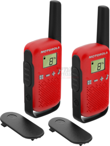 זוג מכשירי קשר ווקי טוקי Motorola T42 עד 4 ק"מ יבואן רשמי