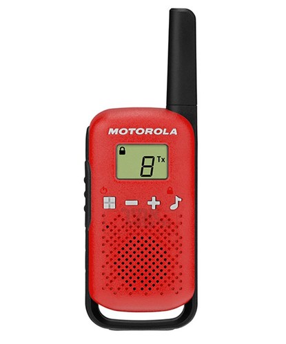 single walkie talkie t42 in red colour