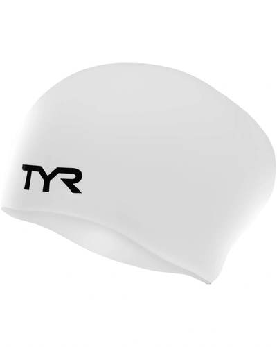 כובע שחיה לשיער ארוך LONG HAIR SILICON CAP WHITE
