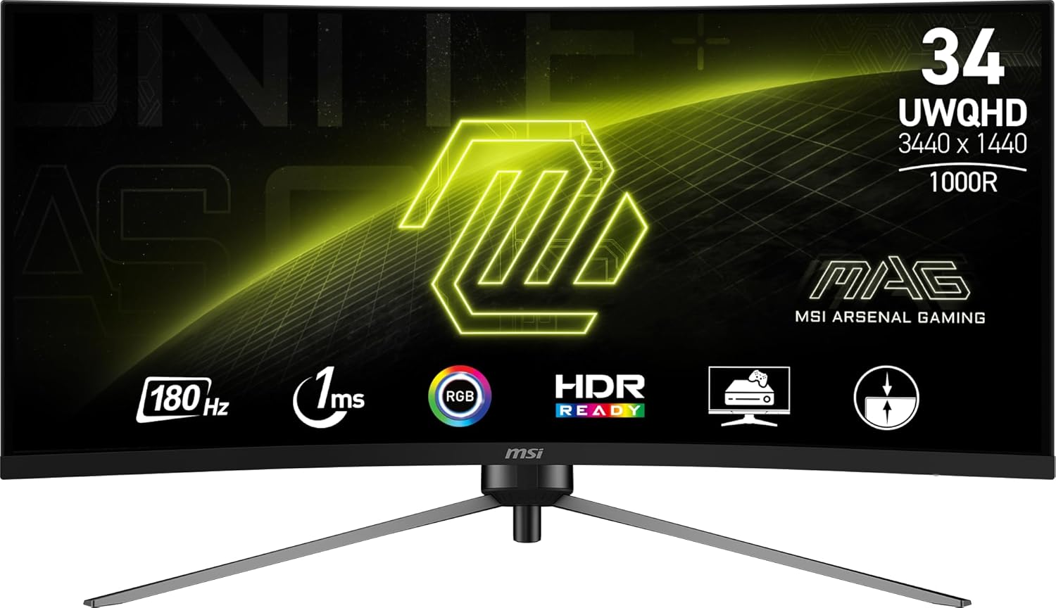 מסך מחשב MSI "34 MAG 345CQR