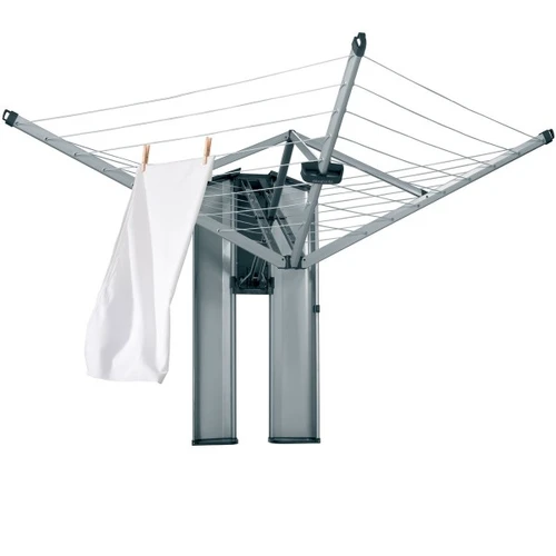 מתלה כביסה מתקפל  WallFix מכסה נירוסטה 24 מטר Brabantia 11