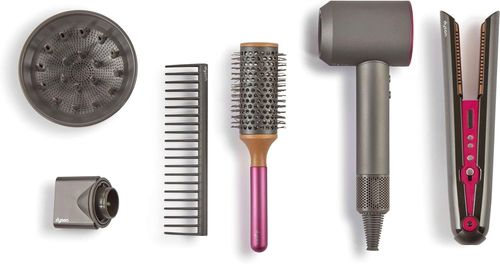 סט עיצוב שיער דייסון סופרסוניק dyson supersonic (מוציא אוויר) עם קורל למשחקי דמיון