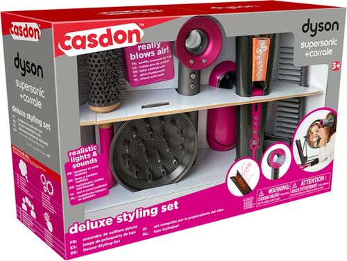 סט עיצוב שיער דייסון סופרסוניק dyson supersonic (מוציא אוויר) עם קורל למשחקי דמיון