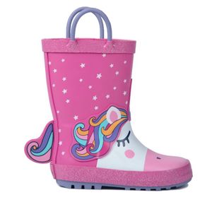 Mr Tiggle מגפי גומי יניקורן ורוד כוכבים מידות 23-32