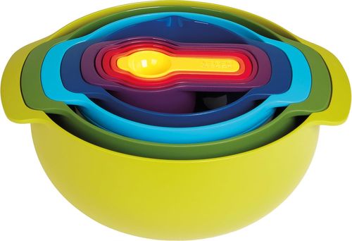 ערכת קערות וכלי מדידה לילדים 9 חלקים Nest של Joseph Joseph