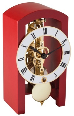 שעון שולחני מכני סקלטון מכני 14 יום  HERMLE