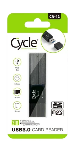 קורא כרטיסים Cycle CY-CR12 חיבור USB 3.0 מהיר