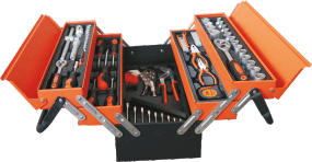 ארון מדפים עם ארקליות פלסטיק לארגון חלקים קטנים