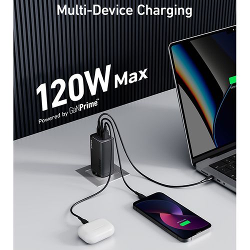 מטען קיר 3 יציאות 120W
