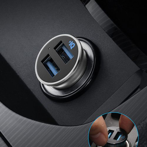 מטען לרכב 2 יציאות PowerDrive 2 Alloy