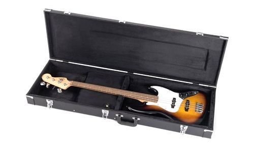 זוית נוספת On Stage GCB6000B Black Hardshell Bass Guitar Case