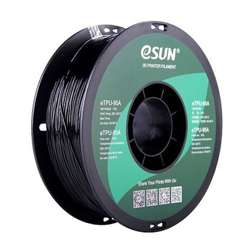 גליל eSUN eTPU-95A לבן מחומר TPU גמיש בדרגת 95 Shore