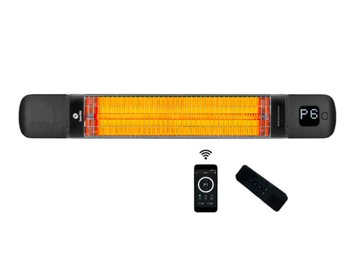 תנור חימום אינפרא אדום עם שלט 2500W דגם LAVA Carbon PRO SmartAir