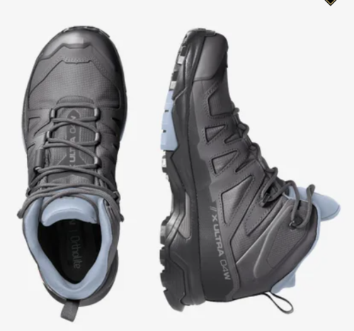 נעלי טיולים לנשים X Ultra 4 Mid Gtx שחור/כחול – Salomon