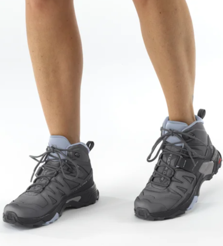 נעלי טיולים לנשים X Ultra 4 Mid Gtx שחור/כחול – Salomon
