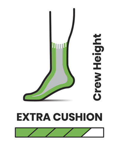 גרבי טיולים Hike Classic Edition Extra Cushion Crew Socks שחור - Smarttwool