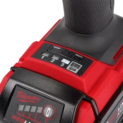 מברגת אימפקט בראשלס 18V FUEL - דור 4 + שתי סוללות 5A + מטען ותיק