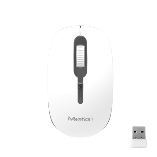 עכבר אופטי אלחוטי 2.4G USB גריי