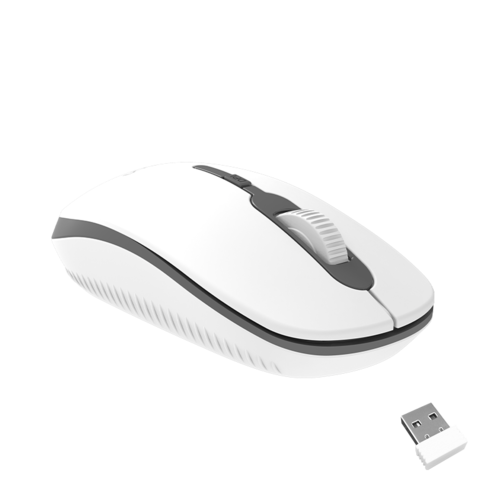 עכבר אופטי אלחוטי 2.4G USB גריי