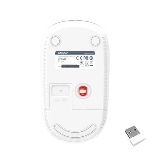 עכבר אופטי אלחוטי 2.4G USB גריי