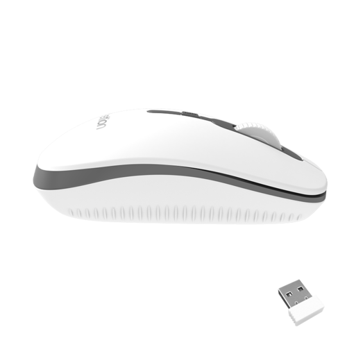 עכבר אופטי אלחוטי 2.4G USB גריי