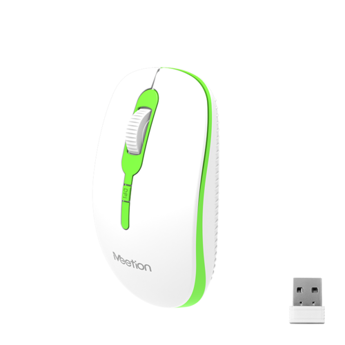 עכבר אופטי אלחוטי 2.4G USB ירוק