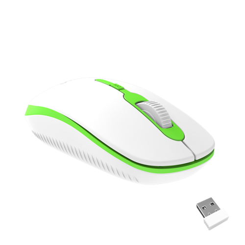 עכבר אופטי אלחוטי 2.4G USB ירוק