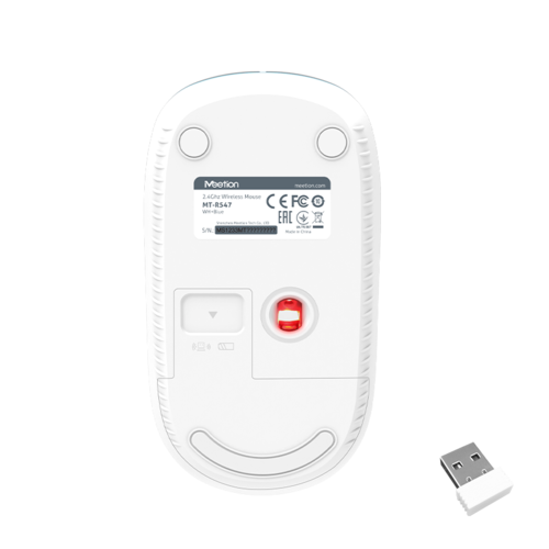 עכבר אופטי אלחוטי 2.4G USB כחול