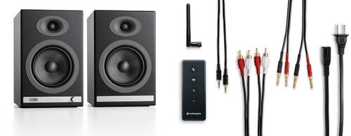 רמקולים מוגברים Audioengine HD5 בגימור עץ אגוז