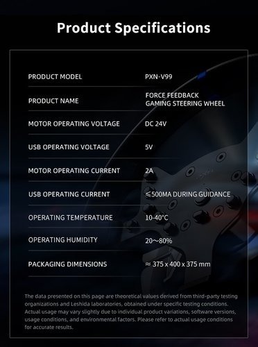 סט סימולאטור מירוצים PXN V99