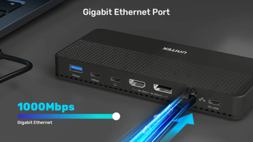תחנת עגינה אוניברסלית UNITEK D1079A USB4 8K Multi-Port Hub 13 in 1   