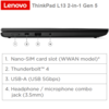 מחשב נייד Lenovo ThinkPad L13 2in1 Yoga Gen5 U5-16GB-SSD-512GB