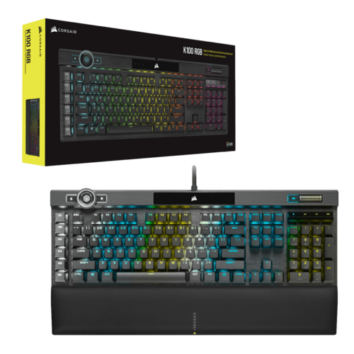  מקלדת גיימינג מכנית K100 CORSAIR OPX Switch — Black 
