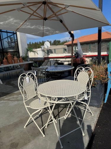 סט ישיבה רובין ברזל A0018/20 קרם