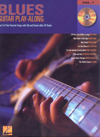 Blues guitar play along