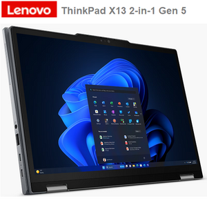 מחשב נייד Lenovo ThinkPad X13 2in1 Yoga Gen5 U7-32GB-SSD-1TB