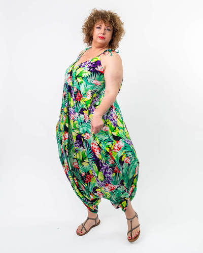 אוברול קיץ OFRA ג'ונגל ירוק