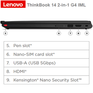 מחשב נייד Lenovo ThinkBook 14 2in1 Yoga Gen4 U5-16GB-SSD-512GB