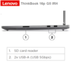 מחשב נייד Lenovo ThinkBook 16p G5 16"-I7-32GB-1TB-RTX4060-FreeDos