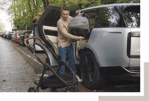 סלקל ספרינט Sprint עם חיבור איזופיקס אנטגרלי (ללא צורך בבסיס) בתקן R129 החדש - אפור OYSTER