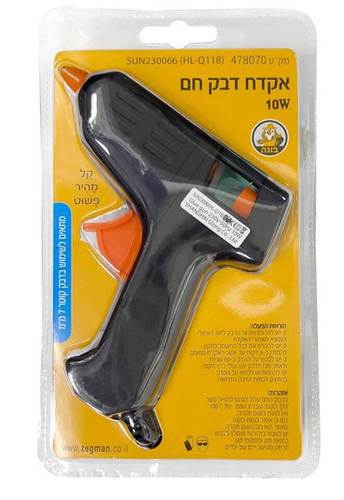 אקדח דבק חם מיני - 10W תקן ישראלי 
