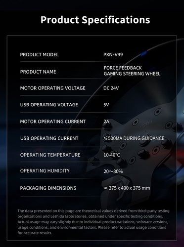 סט סימולאטור מירוצים PXN V99 PLAYSTATION 5 כולל מתאם PXN N5