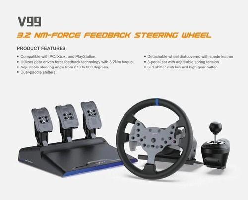 סט סימולאטור מירוצים PXN V99 PLAYSTATION 5 כולל מתאם PXN N5