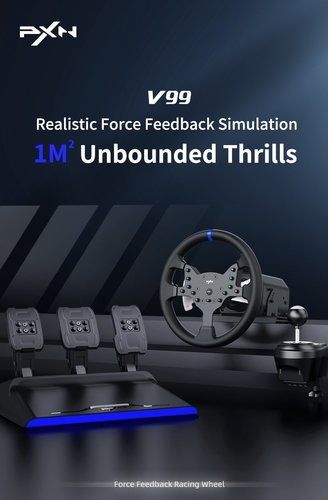 סט סימולאטור מירוצים PXN V99 PLAYSTATION 5 כולל מתאם PXN N5