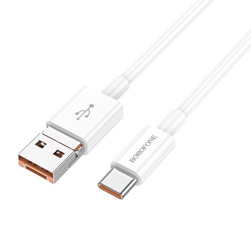 כבל בחיבור USB-C / USB Borofone בצבע לבן