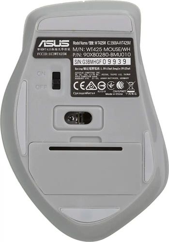 עכבר אלחוטי ASUS WT425 Pearl White אסוס