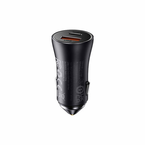 ראש מטען לרכב כפול עם יציאות  BASEUS USB + TYPE C 60W