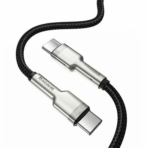 כבל טעינה וסנכרון מהיר  Baseus Cafule Type C - Type C 100W צבע שחור