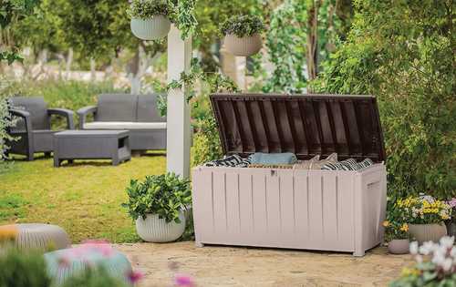 ארגז אחסון נובל 340 ליטר - חום